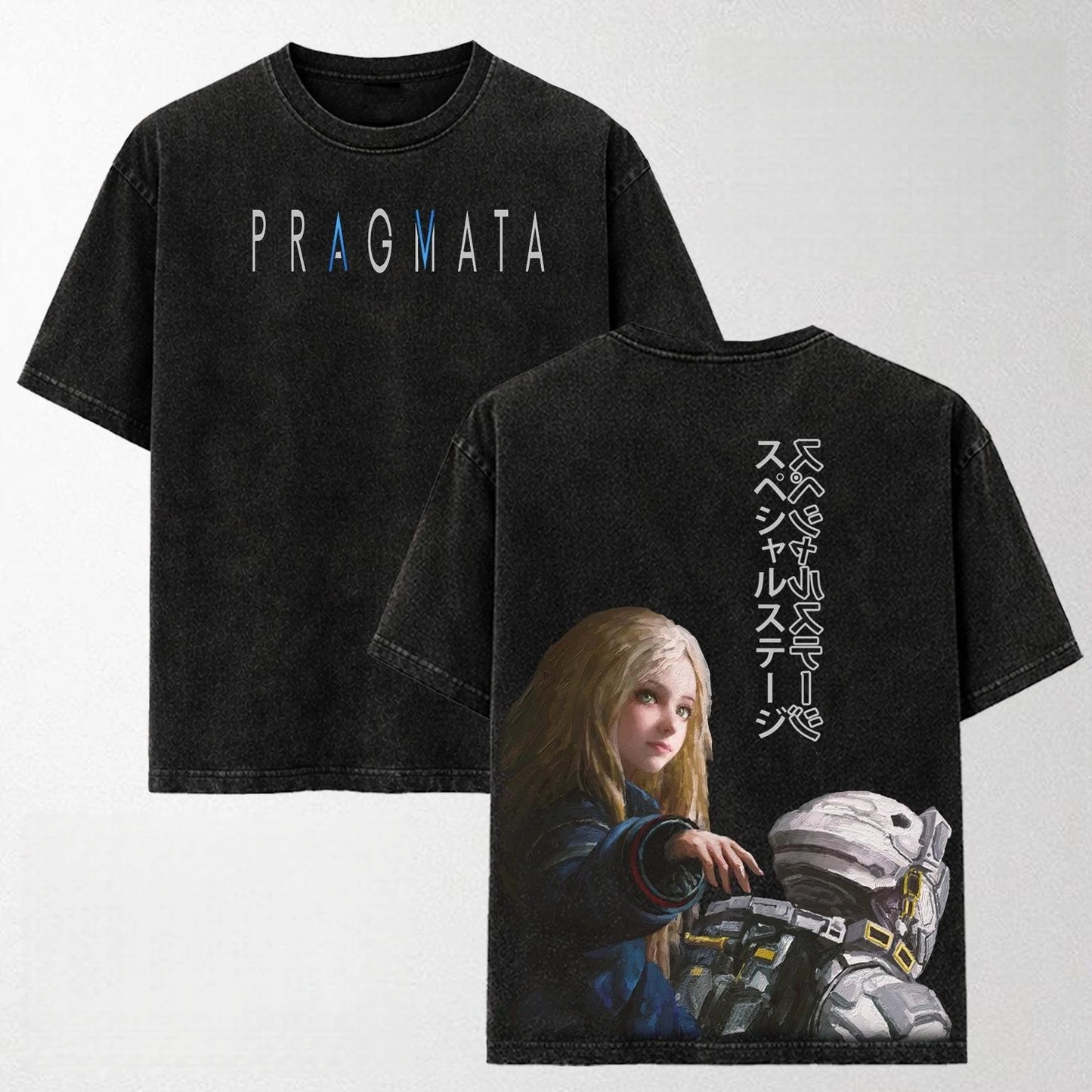 PRAGMATA T-Shirt - Hugh & Diana on the Moon
