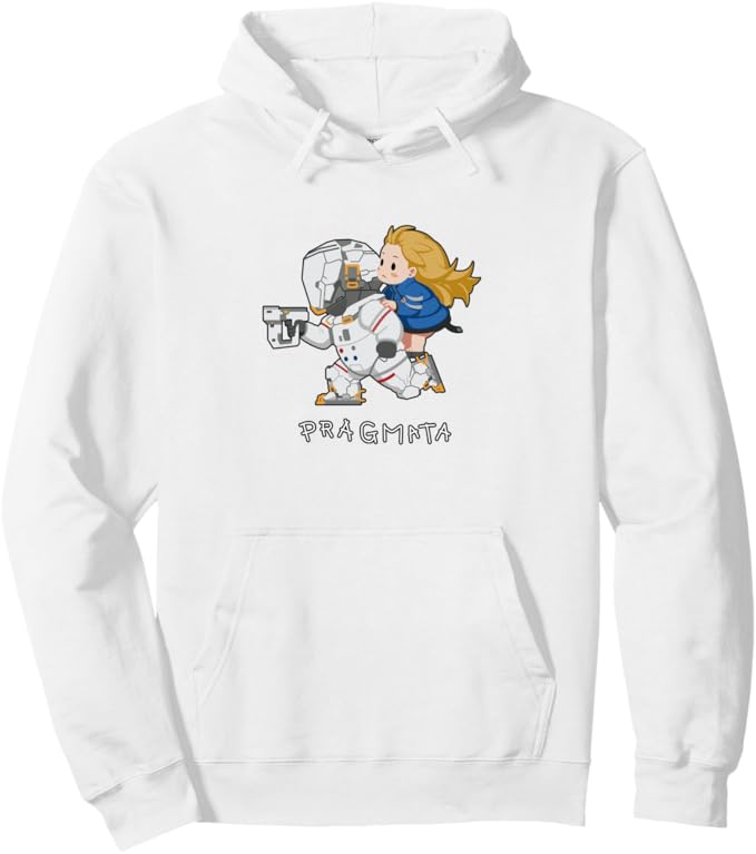 PRAGMATA White Hoodie - Hugh & Diana Run!