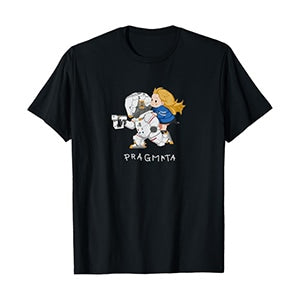PRAGMATA Black T-Shirt - Hugh & Diana Run!