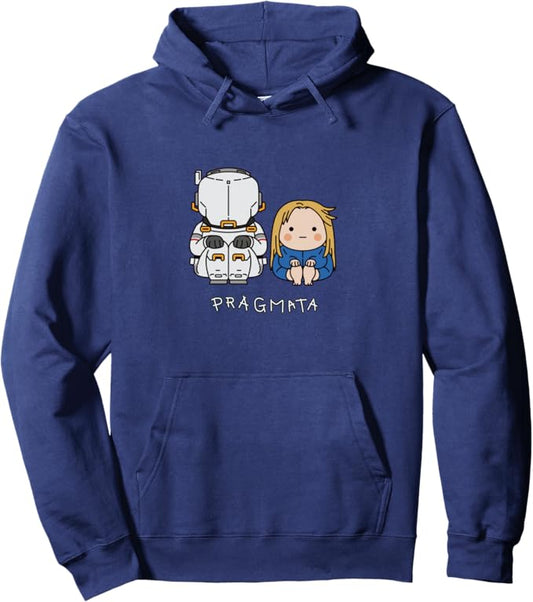 PRAGMATA Navy Blue Hoodie - Hugh & Diana Sitting