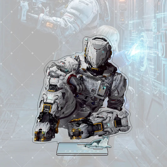 PRAGMATA Acrylic Stand Figure - Hugh Sitting - 15cm / 6.1in