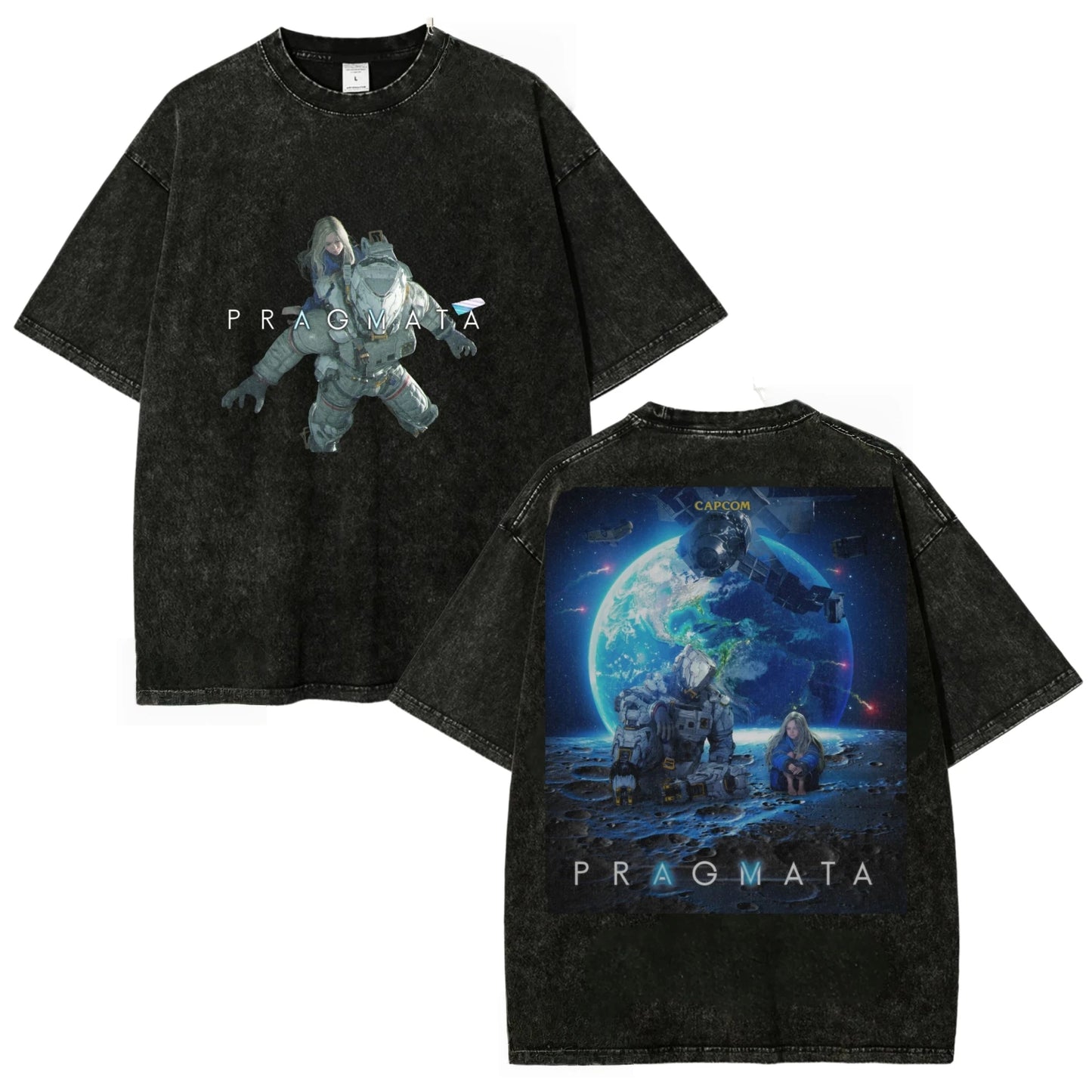 PRAGMATA T-Shirt - Hugh & Diana on the Moon