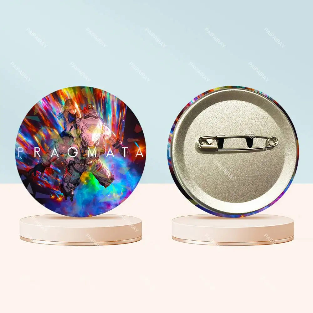 Pragmata Round Badge - 3