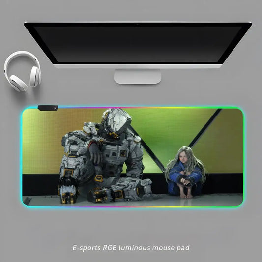 Tapis de souris LED PRAGMATA - Hugh et Diana assis - 8