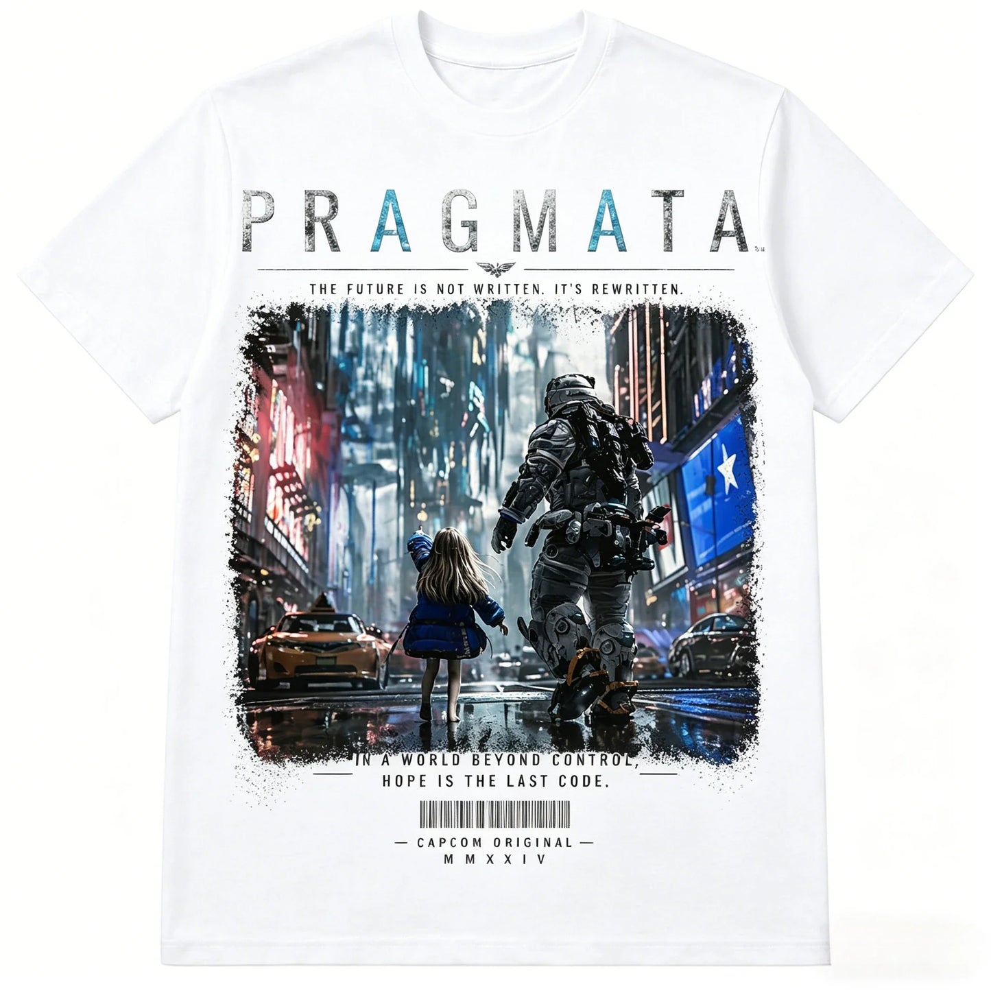 PRAGMATA T-Shirt Diana & Hugh - Black or White