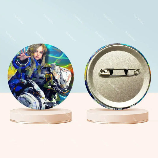 Pragmata Round Badge - 6