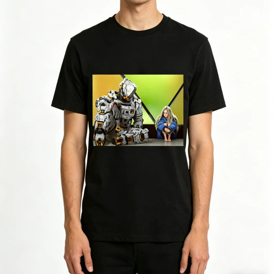 PRAGMATA Retro T-shirt – Hugh & Diana Sitting – Multiple Colour Options