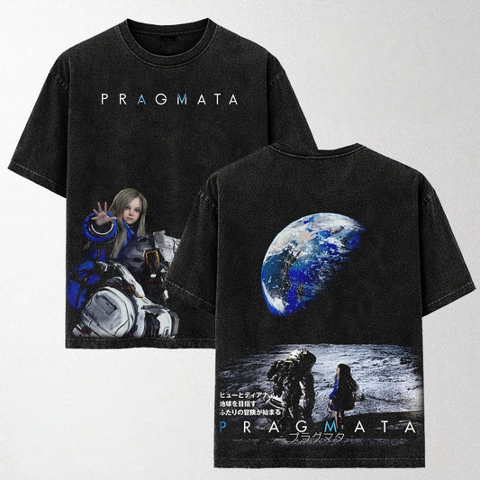 PRAGMATA T-Shirt - Hugh & Diana on the Moon
