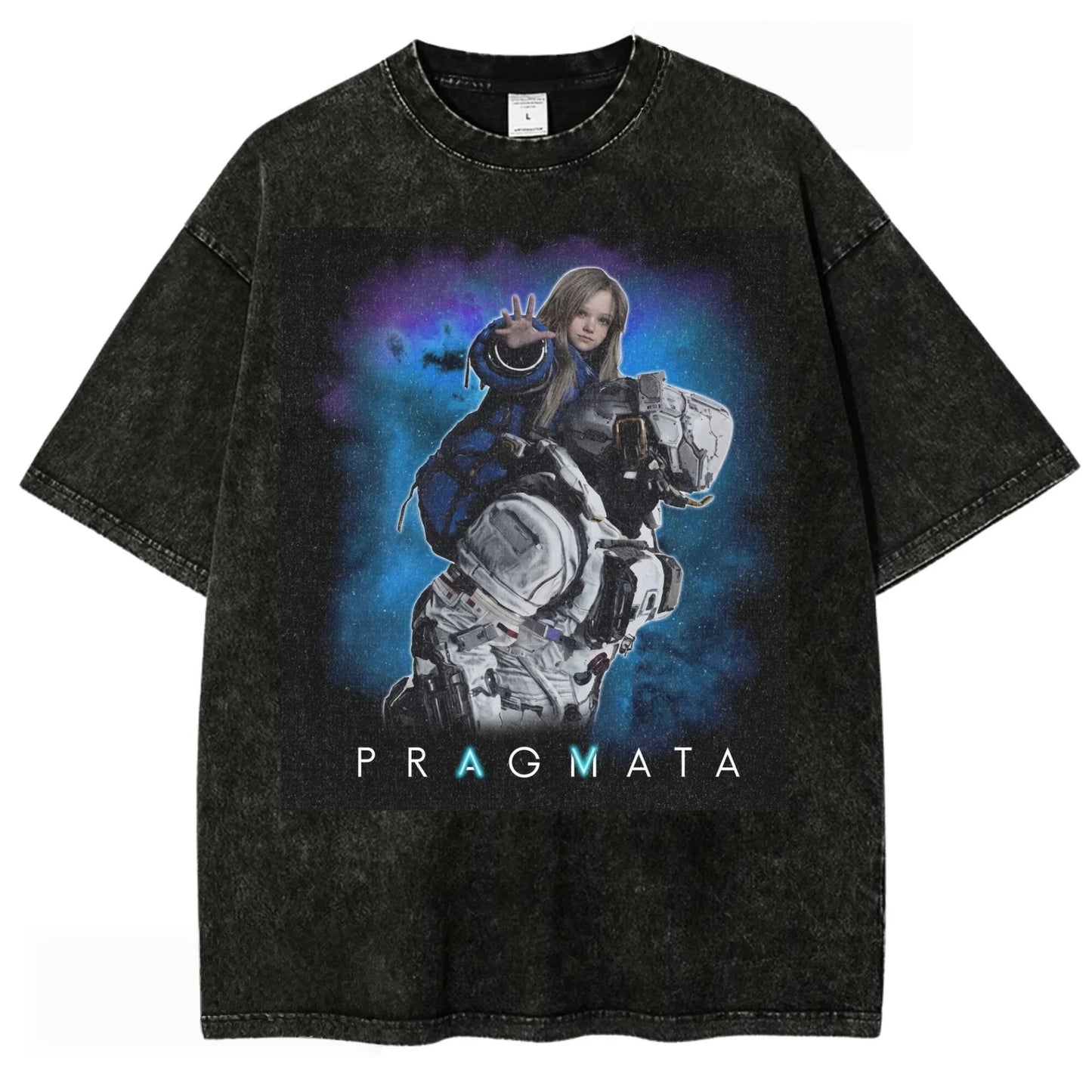 PRAGMATA T-Shirt - Hugh & Diana on the Moon